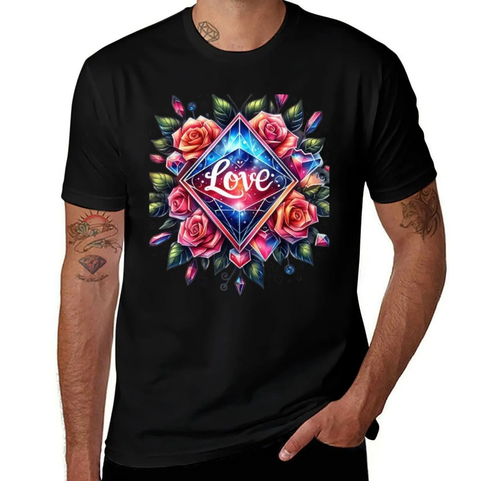 

Love emblem for happy valentines day T-Shirt oversizeds vintage t shirts gifts for boyfriend outfits for men