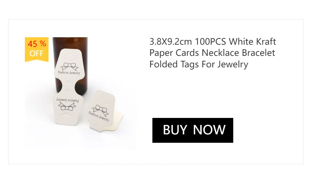 30 Pieces Blank Kraft White Brown Black Earring Necklace Envelope Pouches Gift Box Jewelry Packing Holder Display Organizer