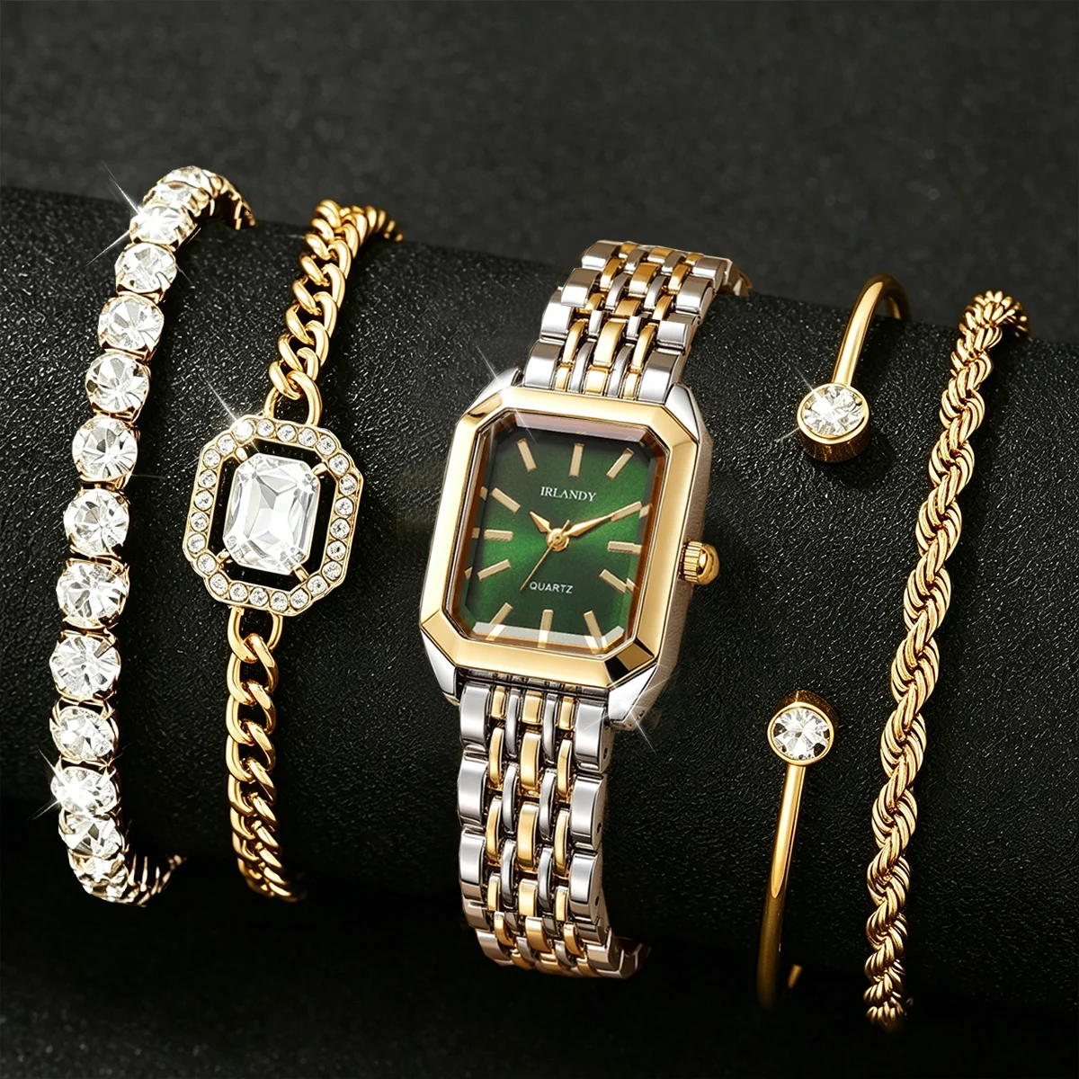 Ladies Fashion Watch - 5PCS Elegant Women Quartz Watch Bracelets
