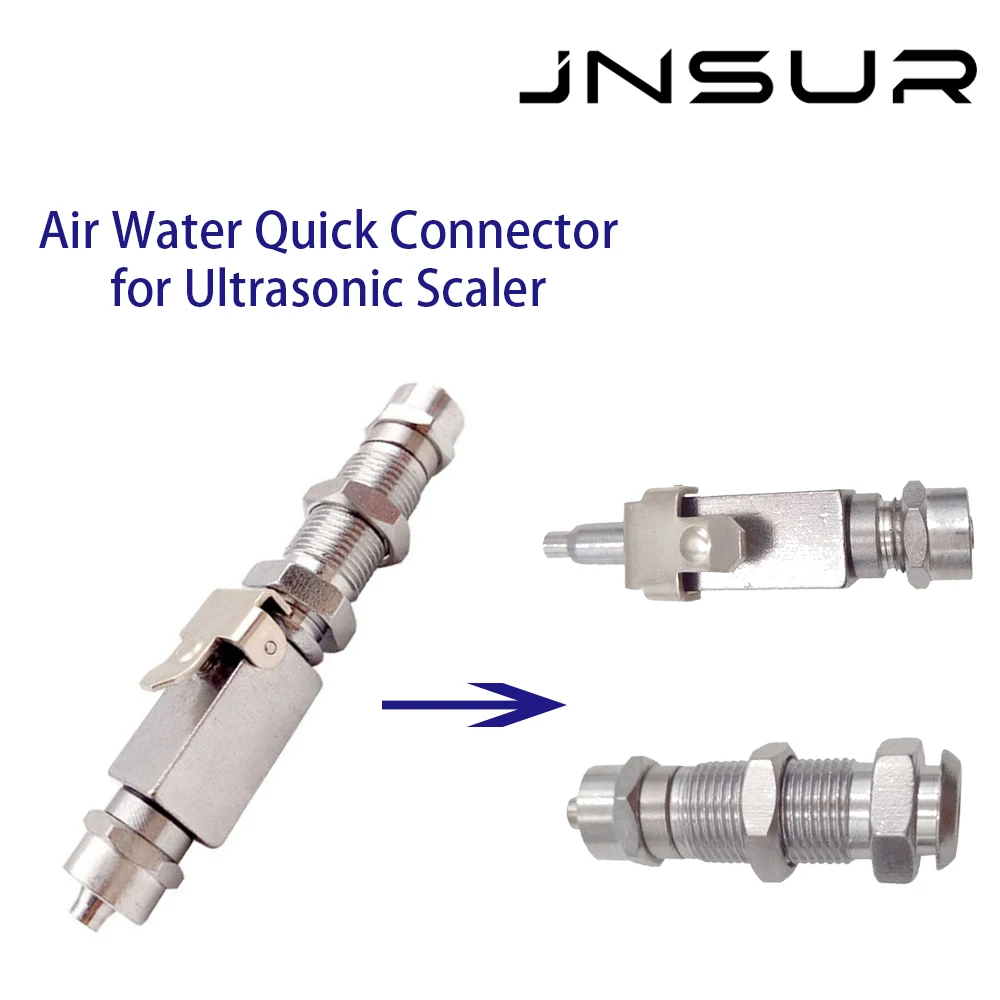 JNSUR Dental Air Water Quick Connector Anti-Retraction do skalera ultradźwiękowego Części fotela dentystycznego ze stali nierdzewnej Akcesoria