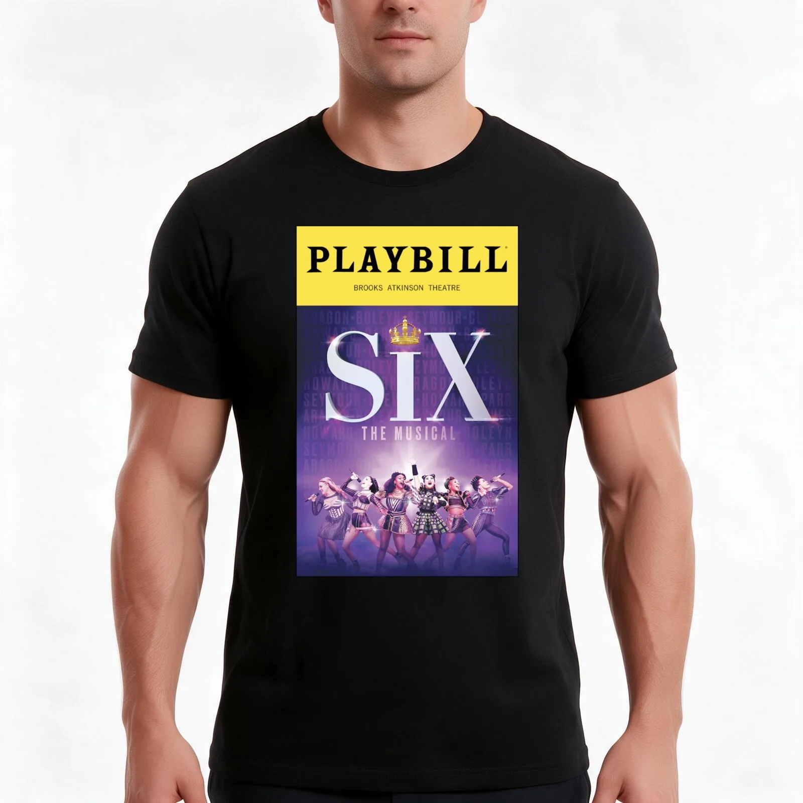 Six The Musical (Divorced Beheaded Died Divorced Beheaded Survived) T-Shirt, Summer Casual Cotton Tee, Oversized Streetwear Tops
