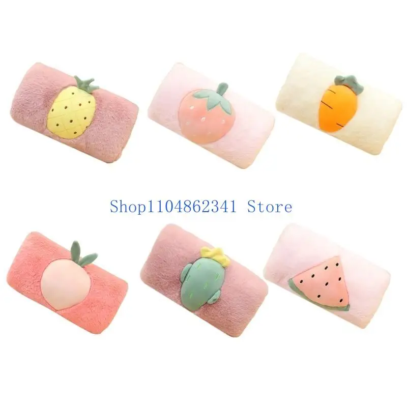 652F Furry Hand Muffs For Winter Warmth Women Winter Hand Warmer Lovely Fruit