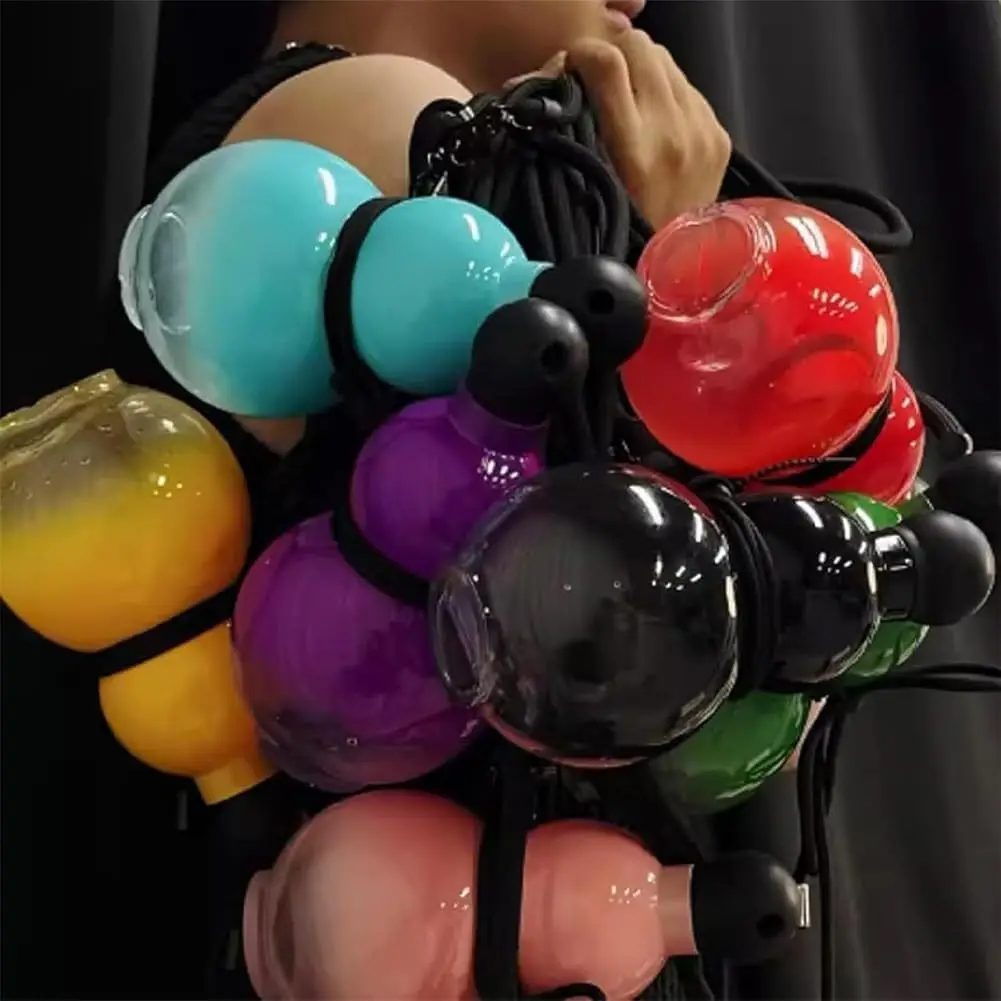 Gourd Style Water Bottle PC 800ml Insulated Chinese Retro Portable Sports Water Bottle for Men Women