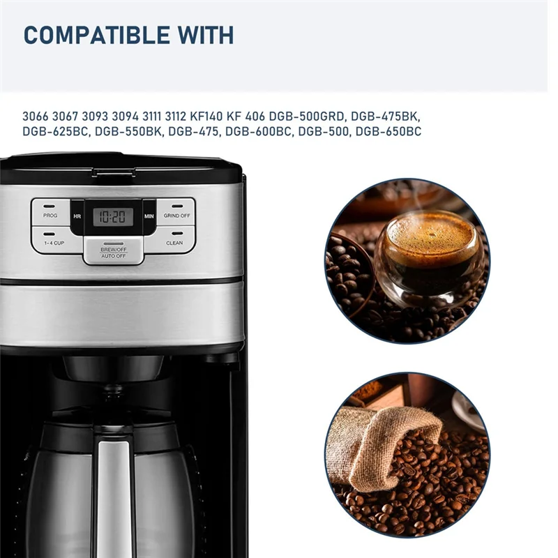 LITE-DGB-500GRD سلة طاحونة صانع القهوة لـ Cuisinart نماذج متعددة DGB-475 ، DGB-475BK قطع غيار مطحنة القهوة