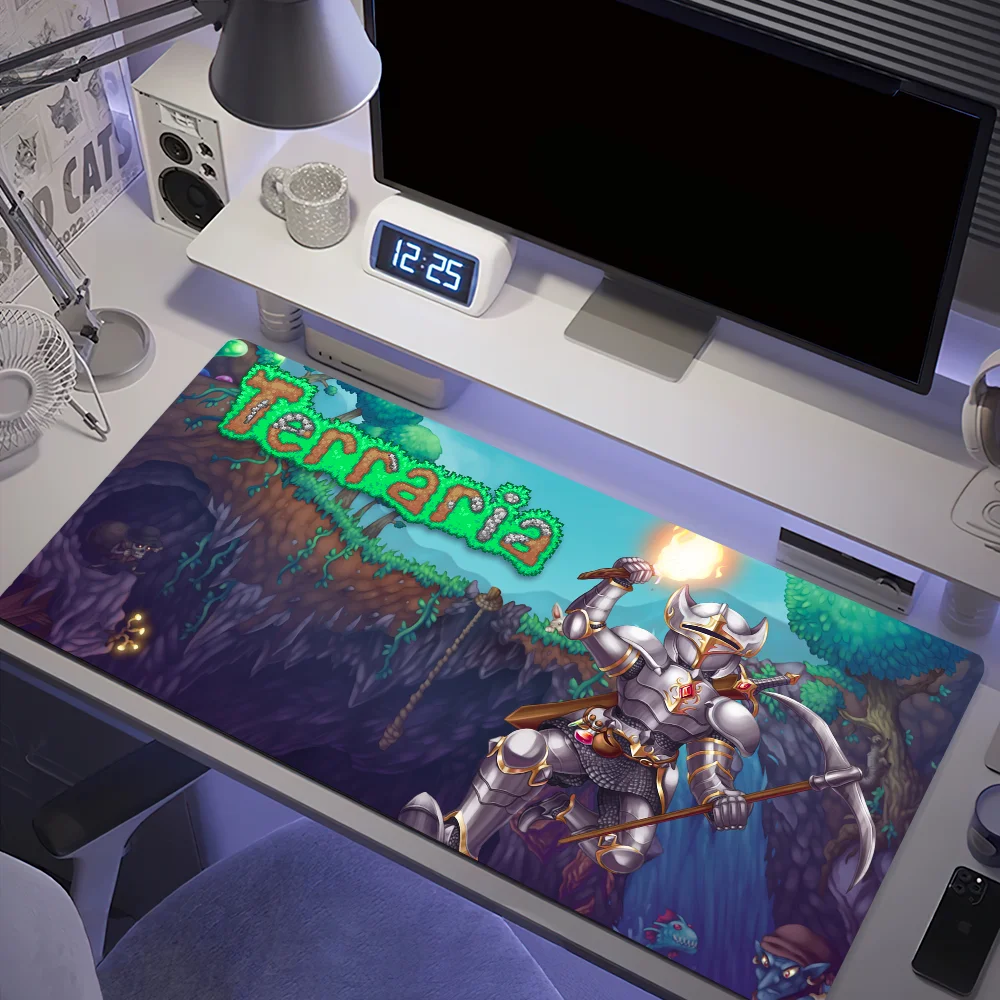 Mouse Pad Large T-Terraria Desk S Mat Keyboard Ergonomic Office Rubber Game PC Non-slip Anti-fray Home Custom Game Best Price