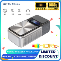 WUPRO P9 Portable Projector DLP FHD Laser Auto Focus 1920*1080P For Home Cinema Global Version Mini 4K Smart Android Theater