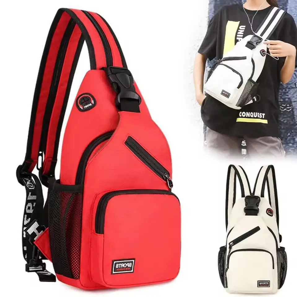 

Women Crossbody Bag With Earphone Hole Leisure Storage Shoulder Bag Ladies Backpack Outing Travel Pocket Waist Girl Back Pack