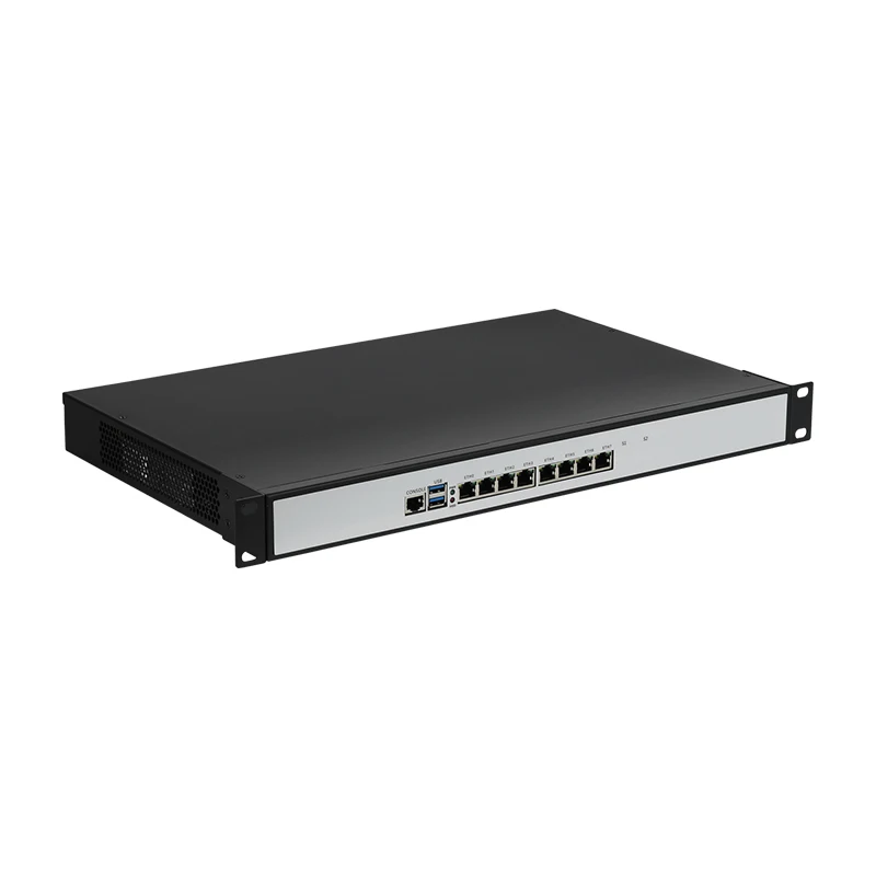 Inter Celeron 3965U/3210M/3865U/J4125 4417U 1U Firewall 6/8/10 Ethernet Industrial Mini PC DDR3/DDR4 SSD compatible con Linux Pfsense