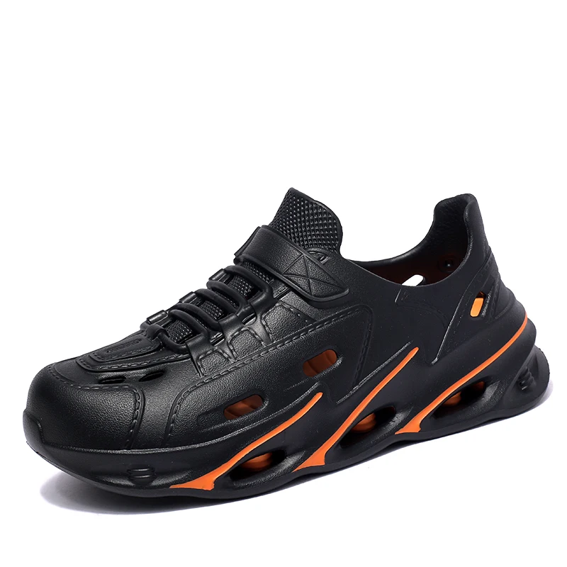 

Мужские летние пляжные сандалии унисекс, повседневные садовые сабо, уличные сандалии с широким носком для женщин, нескользящие, для дома и душа