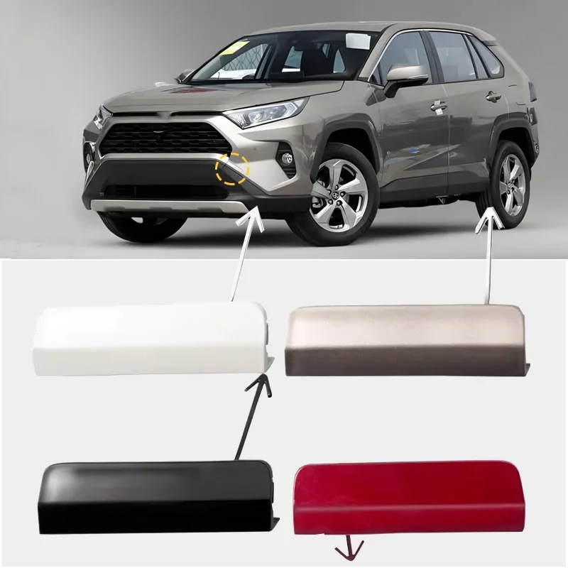 

Car Bumper Trailer Cover Front Bumper Tow Hook Cover For Toyota RAV4 RAV 4 2020 2021 2022 2023 Trailer Eye Cap Lid