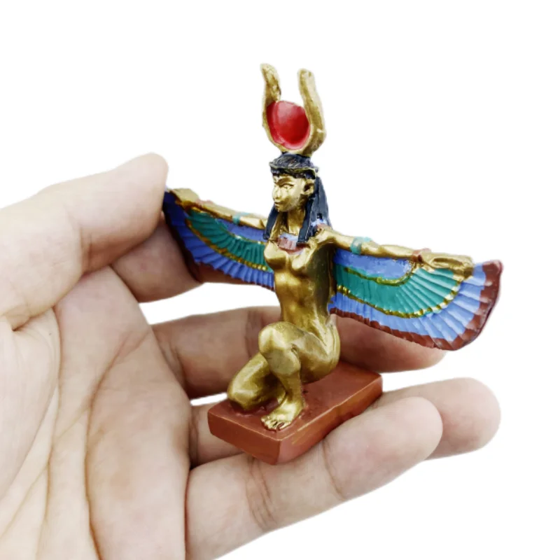 Isis مصر الراتنج الحرف اليدوية تذكارية سطح المكتب زخرفة طاولة داخلية إكسسوارات ديكور منزلي مجموعة الهدايا #3