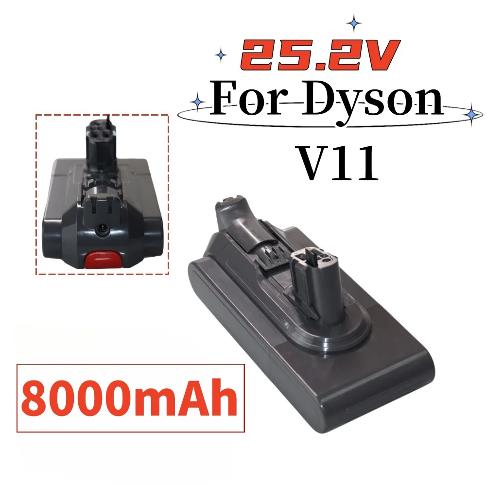 25.2V 8000mAh Dyson V11 Are Suitable for Dyson Vacuum Cleaner Lithium-Ion Battery Replacement Original Battery