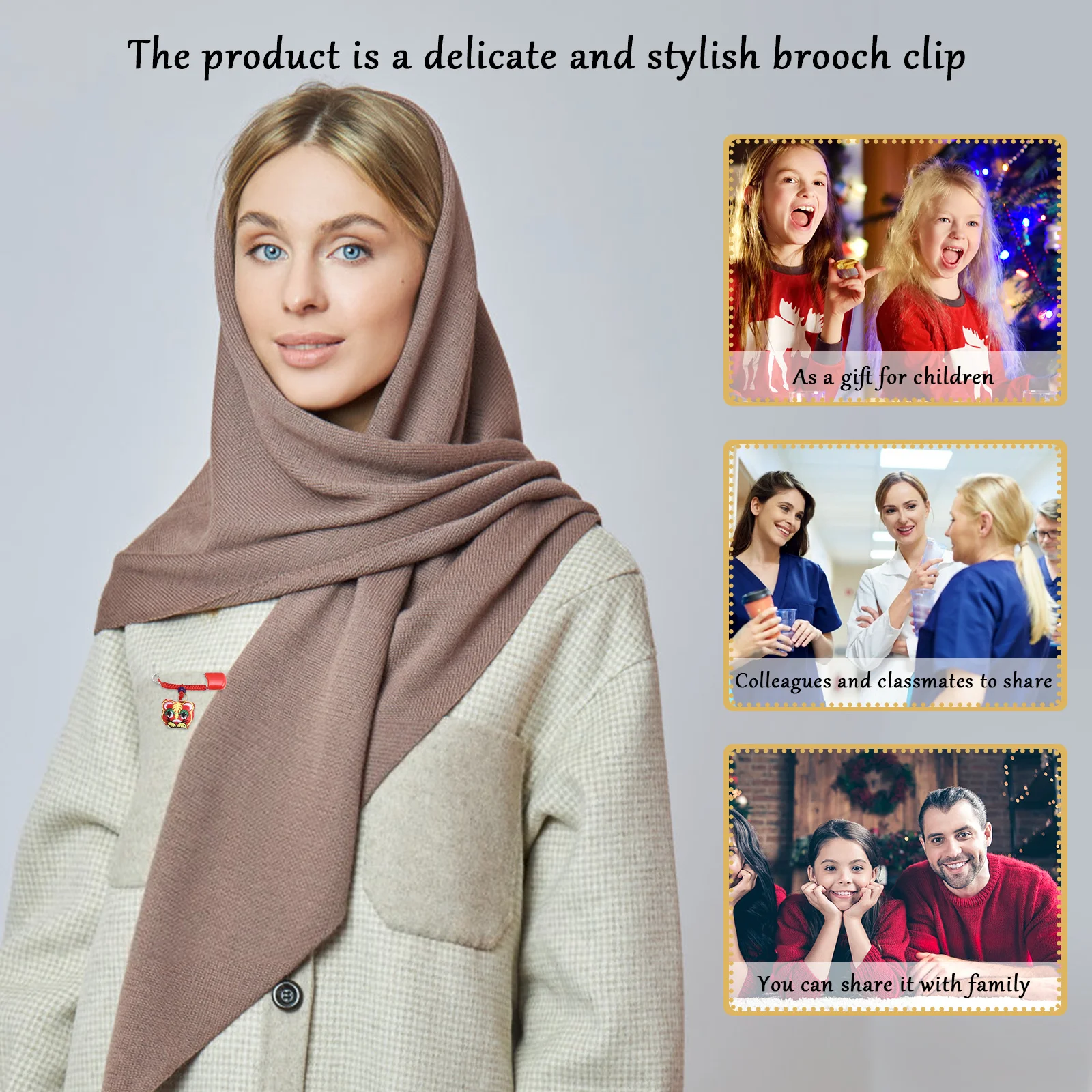 

5Pcs Clothes Diaper Pins Safety Lock Brooches Multi-Purpose Safety Pins Durable Reliable for Brooches