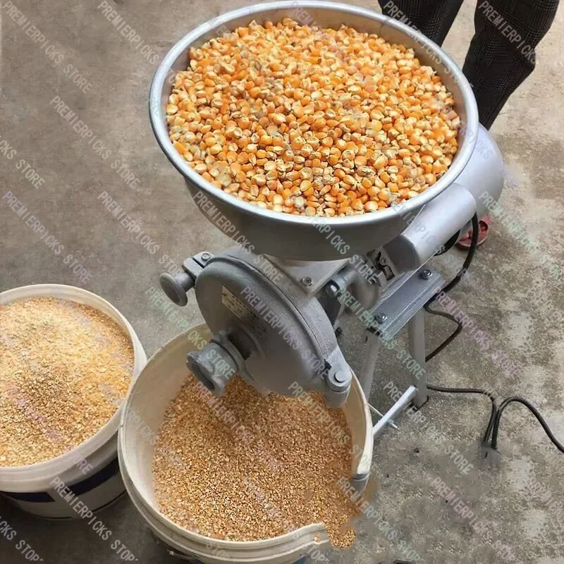 1500W Type Dry and Wet Soybean Grinder Superfine Grinding Corn Rice Wheat Flour Crusher Pulverizer Feed Mill Machine