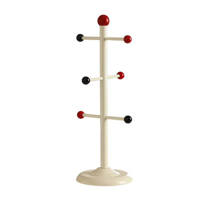 

Cream wind hanging storage rack, stainless steel jewelry water cup vertical rack