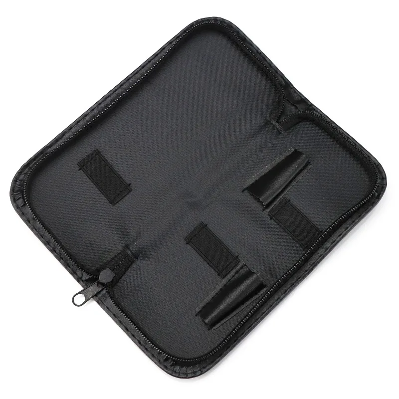 

Professional Haircut Scissors Bag Leather Zipper Portable Pouch Box Hairdressing Hairstyling Scissors Case Barbershop Accessory