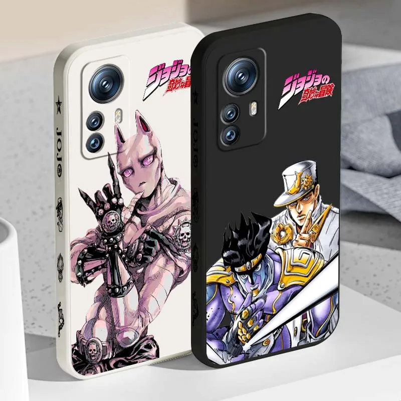 

JoJo Bizarre Adventure Cute Phone Case For Xiaomi Mi 15 14 13 13T 12 12T 12S 11 11i 11X Lite Pro Ultra 5G Liquid Left Rope
