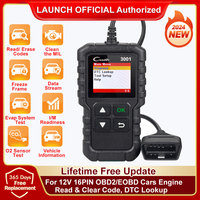 LAUNCH X431 CR3001 ALL OBD2 Scanner Car Diagnostic Tools Auto Read and Clear Fault Reader Engine Check Free Update pk ELM327