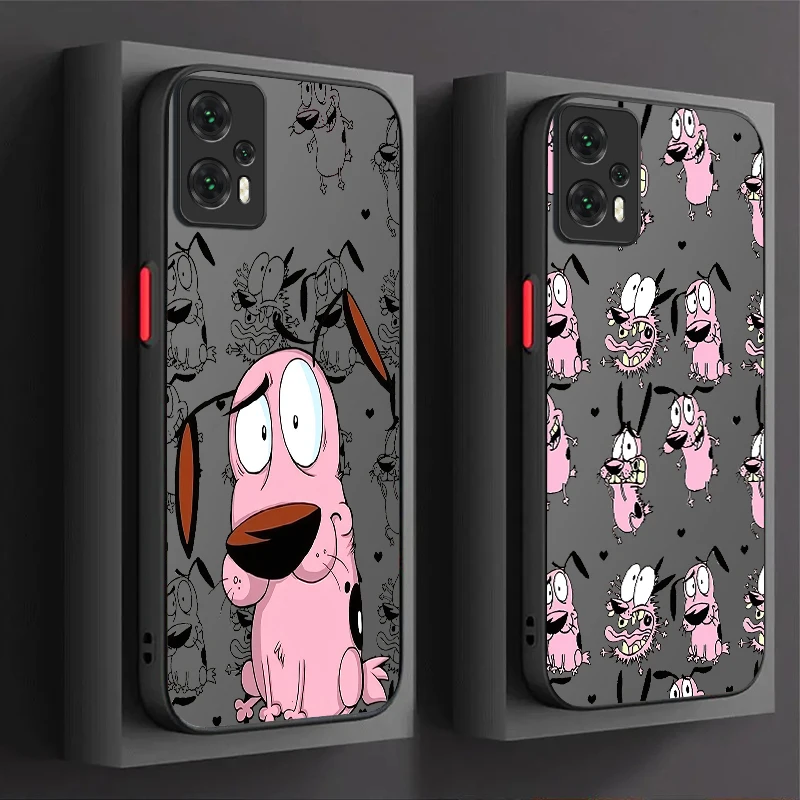 Courages Cowardly Dog Hard Case For Xiaomi POCO M6 Pro 4G C65 X6X3 NFC X4 GT X5 F3 F4 F5 F6 13T 12T 11T 10T 13 12 11 Lite 5G NE