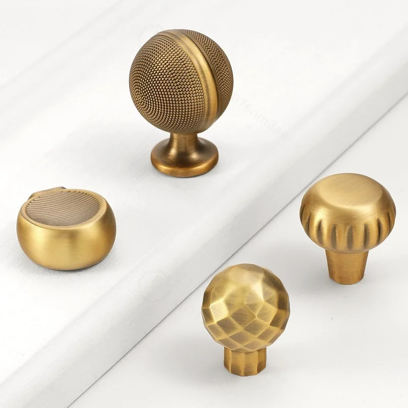 Antique Bronze Cabinet Knob Single Hole Drawer Pull Handle for Cupboard TV Wine Side Cabinet Hardware