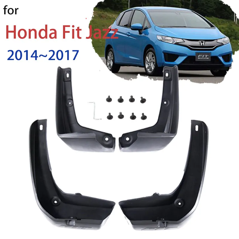 

Mud Flaps for Honda Fit Jazz GK 2014 2015 2016 2017 Mudflap Splash Guard Front Rear Fender Mudguards Car Stying Accessories 4PCS