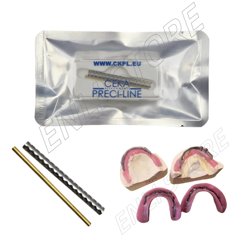 CEKA Dental Implant Fittings U-Shaped Preci-Line Bar for Acrylic Fixation Adjustable Rider Stainless Steel Precision Accessorie