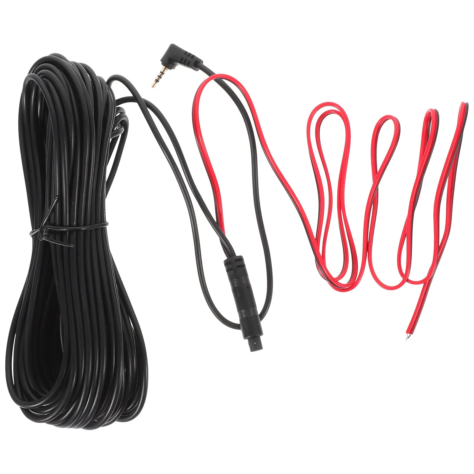 15M Rearview Backup Camera Extension Cord 4-Pin 2.5mm Head Automotive Wire for Dash Cam Car Recorder Cable