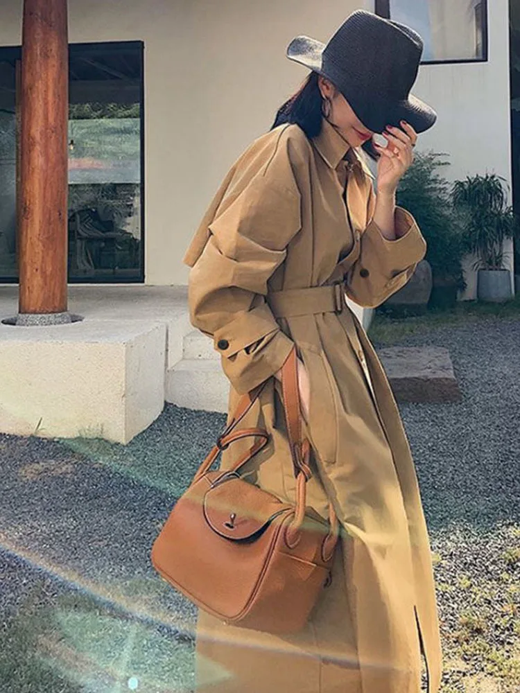 

Spring And Autumn Wind Jacket For Women Loose Coat Quality Outerwears New In Coats Women's Trench Coat Overcoat Female