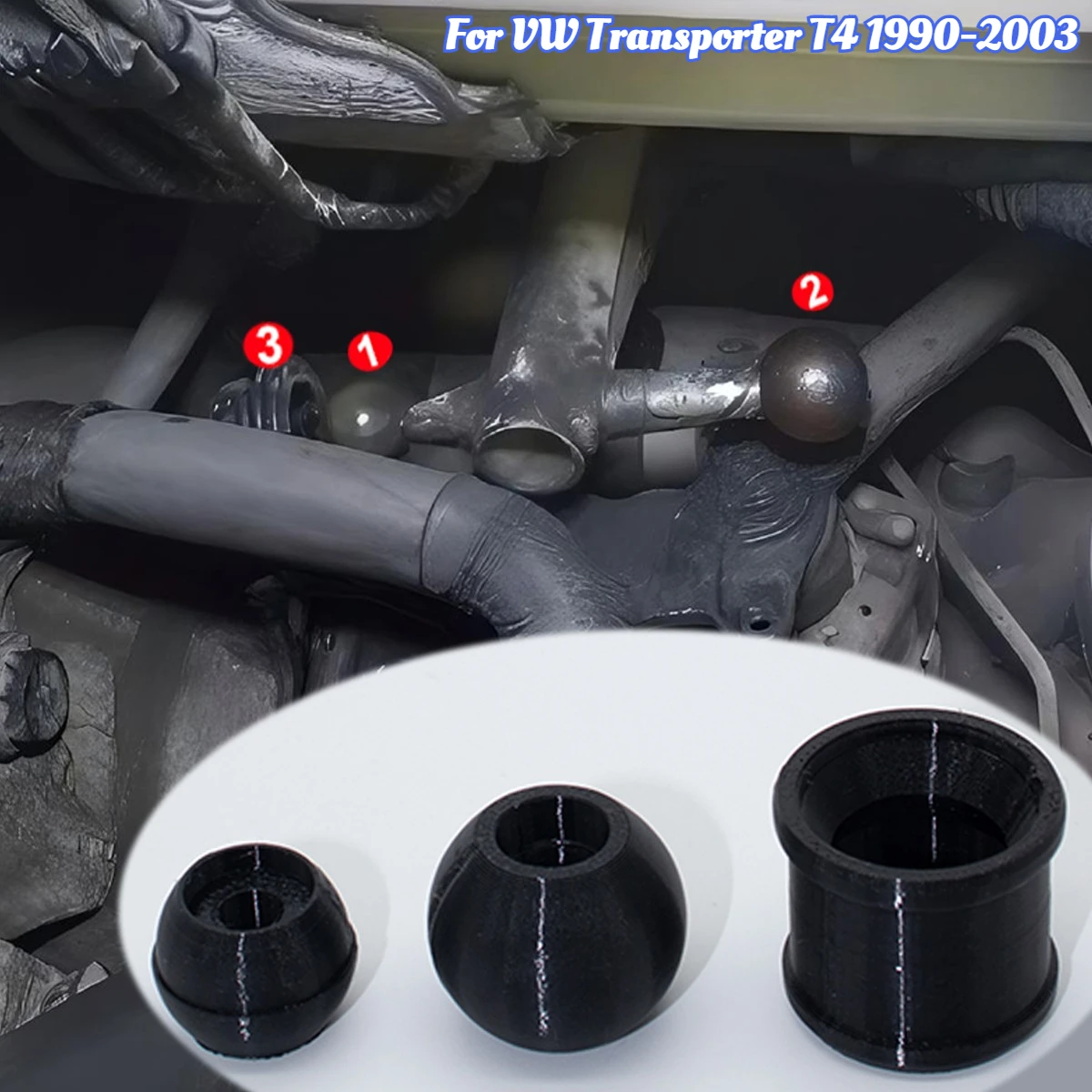 3PCS Manual Car Gear Linkage Selector Bush Fix Repair Kits For VW Transporter T4 1990-2002 2003 Shift Rod Accessories 701711166