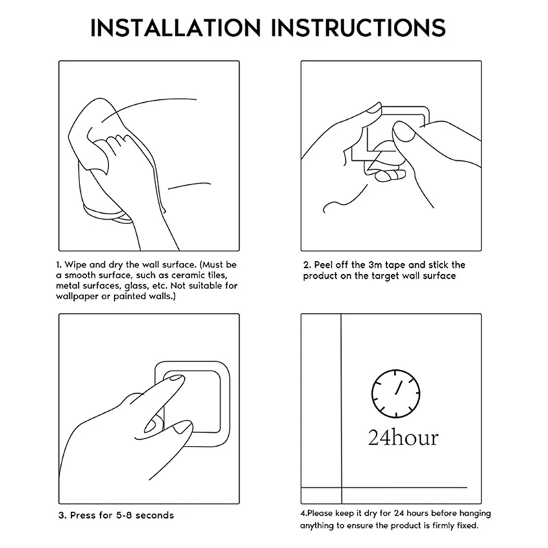 Portasciugamani/portasciugamani-portasciugamani rotondo autoadesivo portasciugamani per bagno, acciaio inossidabile nero