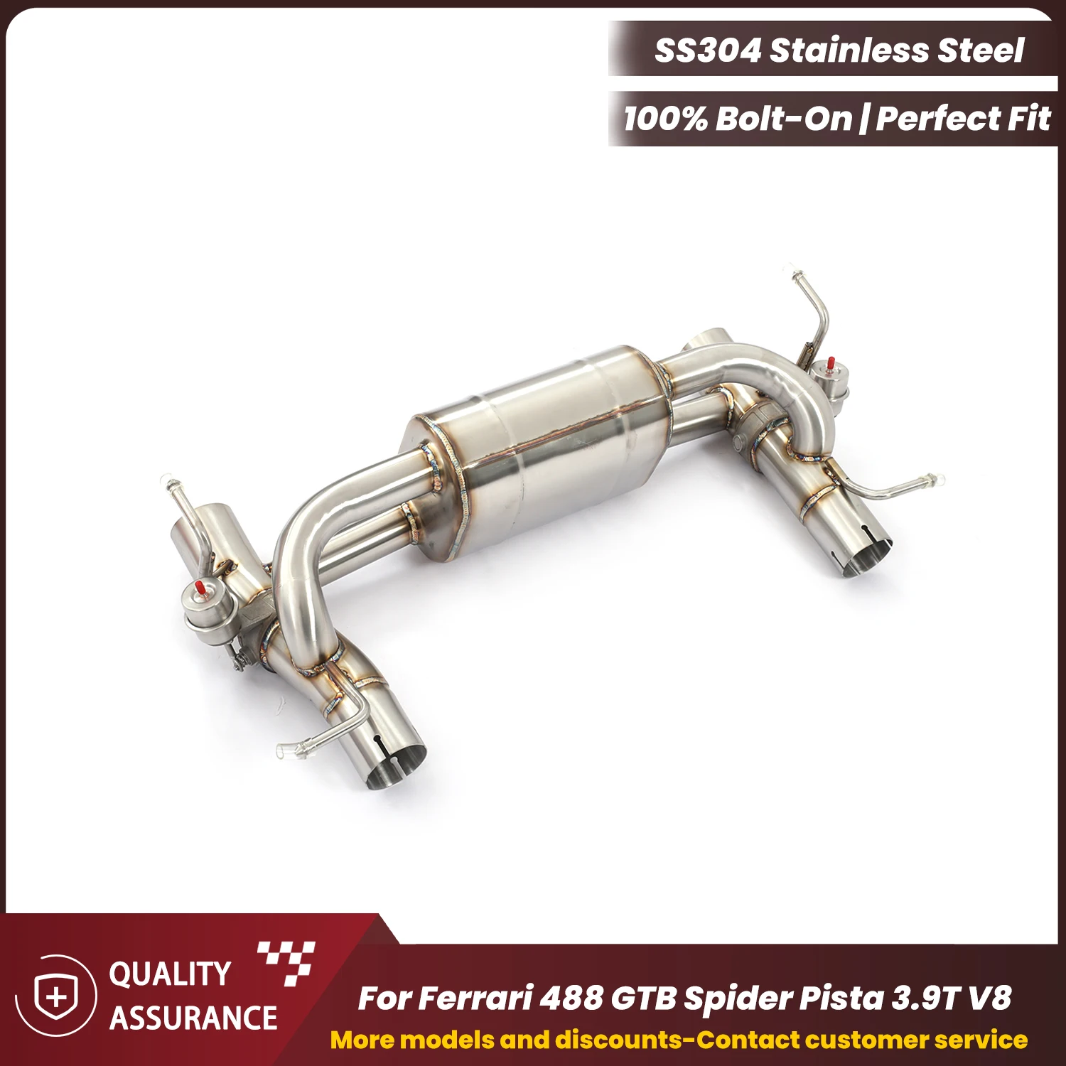 

Aggressive Sound ECCF Pneumatic Valve Catback Exhaust For Ferrari 488 GTB Spider Pista 3.9T V8 Performance Upgrade