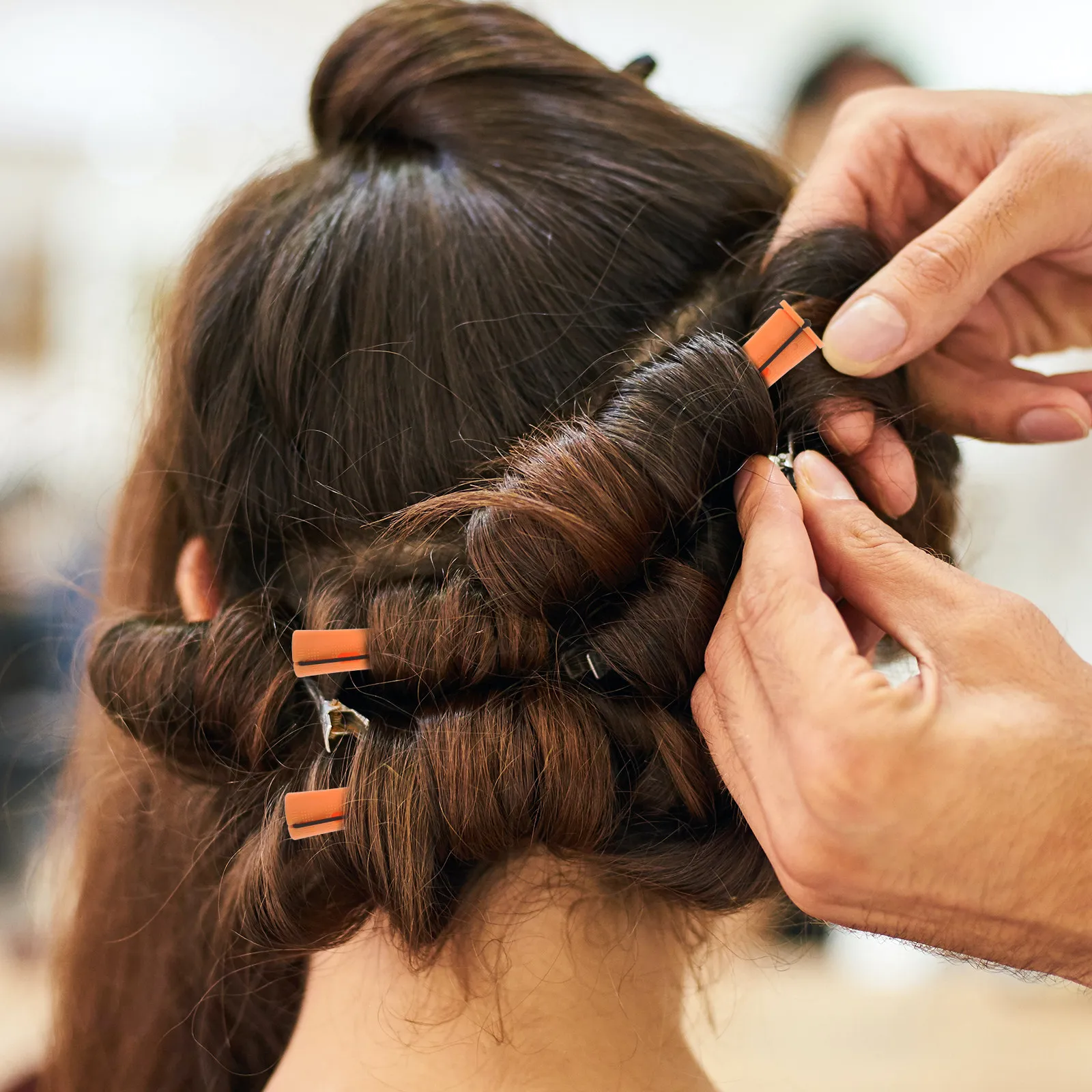 

Набор из 30 гибких пластиковых бигуди для завивки волос, для домашнего и салонного использования, для создания локонов