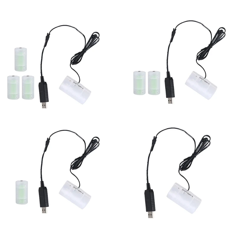 USB to D Cell Battery Cable Can Replace 1-4pcs LR20 D 1.5V Batteries