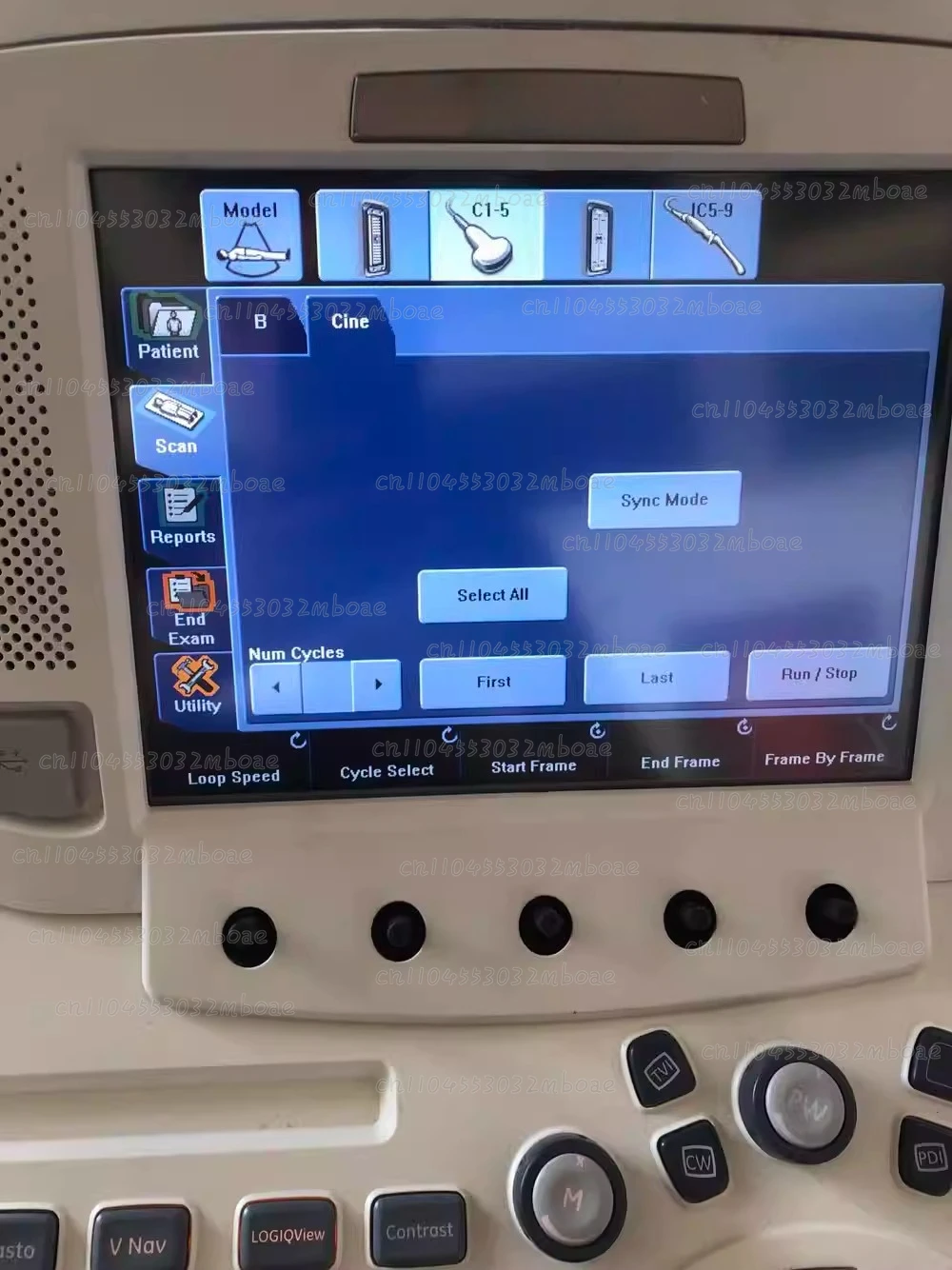 Color B ultrasound full body machine LOGIQ E9, VE9, LE9 touch screen touchpad glass
