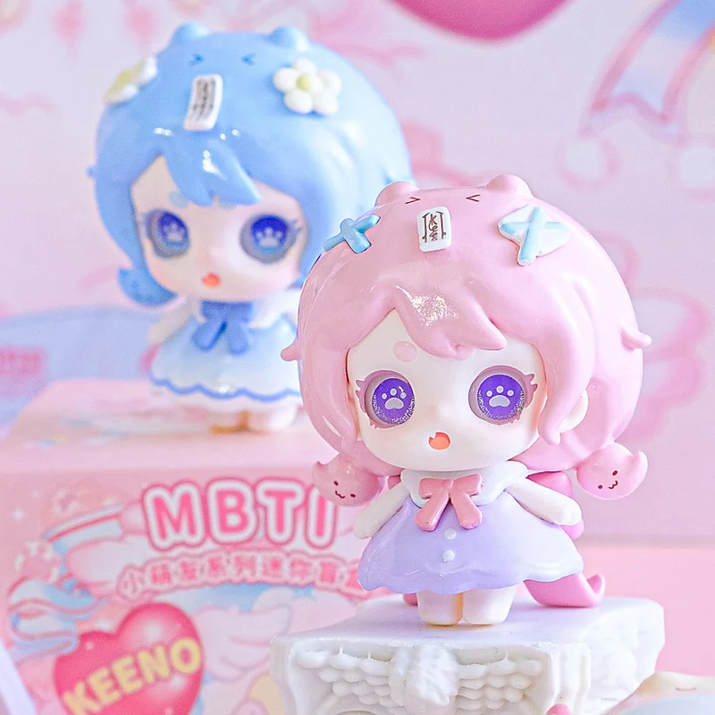 Mini Nowa Seria Keeno Mbti Macey Friends Blind Box Lalki Zabawki Urocze Ozdoby na Biurko Kawaii Prezent Niespodzianka dla Dziewczynki