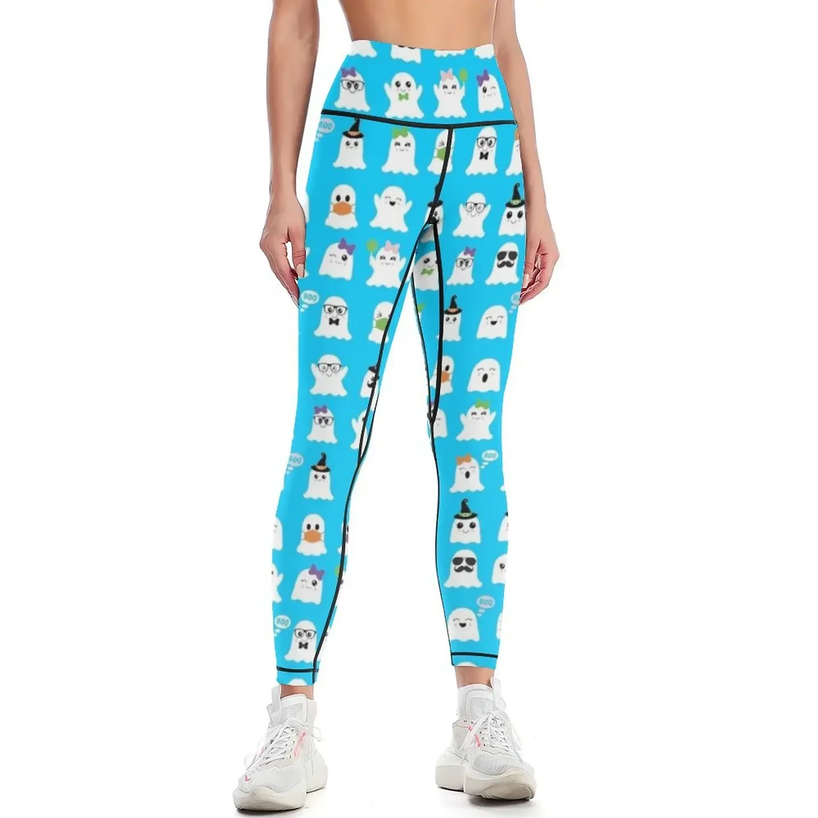 

Kawaii ghosts Leggings sports shirts gym for physical push up legging Jogger pants Womens Leggings