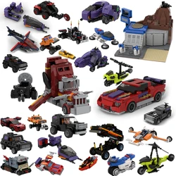 Popular Anime Car Model MOC Building Bricks Masked Special Vehicle Modular Technology Gifts Holiday Children Assemble Toy Suit