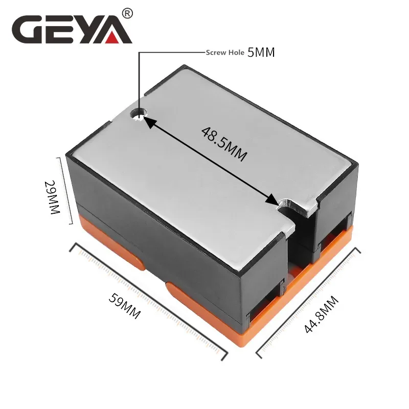 GEYA GSR1-1 Solid State Module Relay DC-AC DC-DC AC-AC Single Phase SSR 10A 25A 40A 60A 80A 100A 120A Without Cover