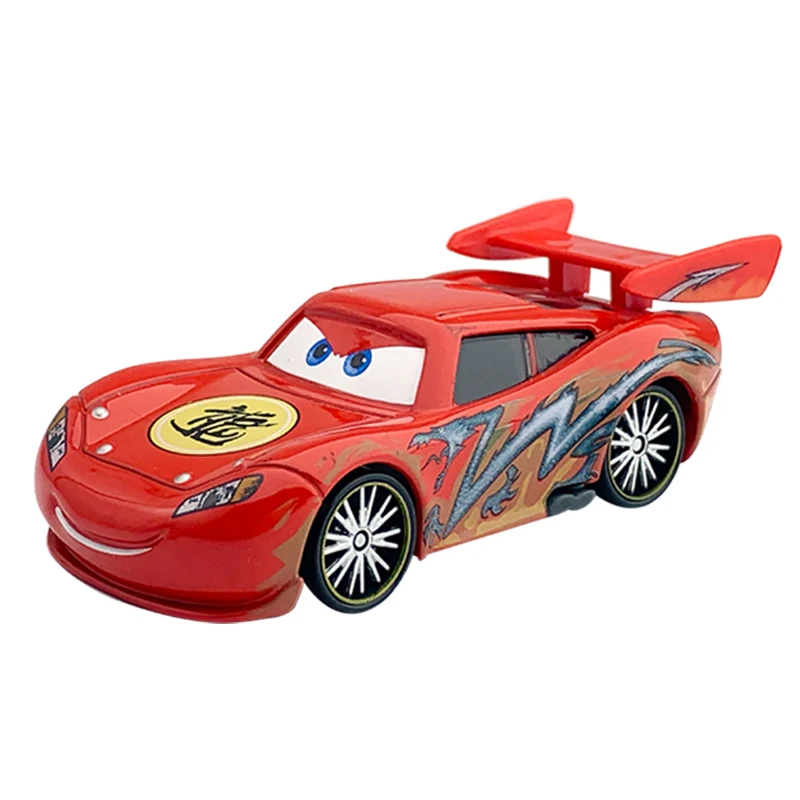 Disney Pixar 2/3 toy car McQueen car king 1:55 die-cast metal alloy model toy car 2 children birthday / Christmas gift