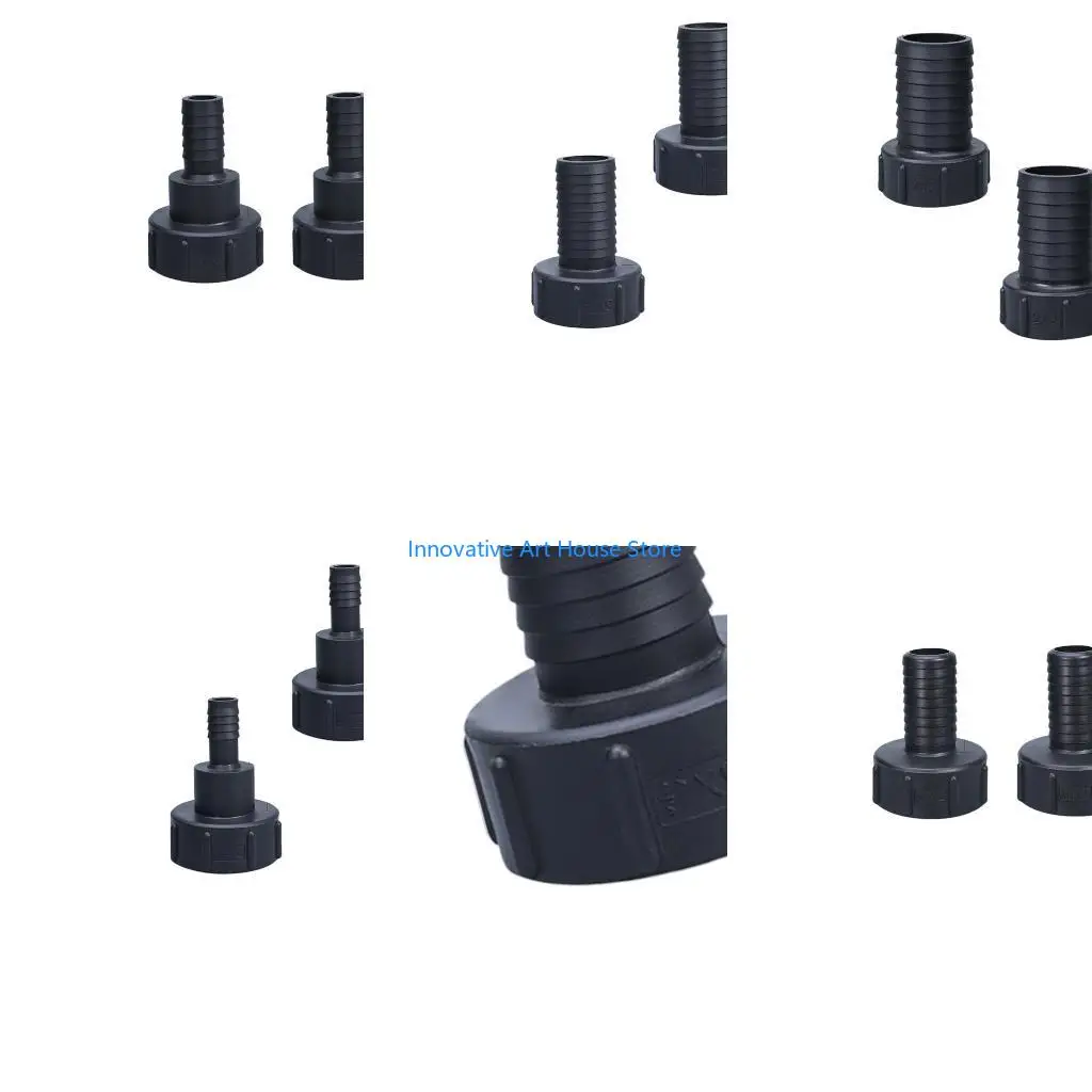 E1PC IBC Adapter IBC Water Fitting Industrial Black Plastic Drum Adapter With Thicken Wall