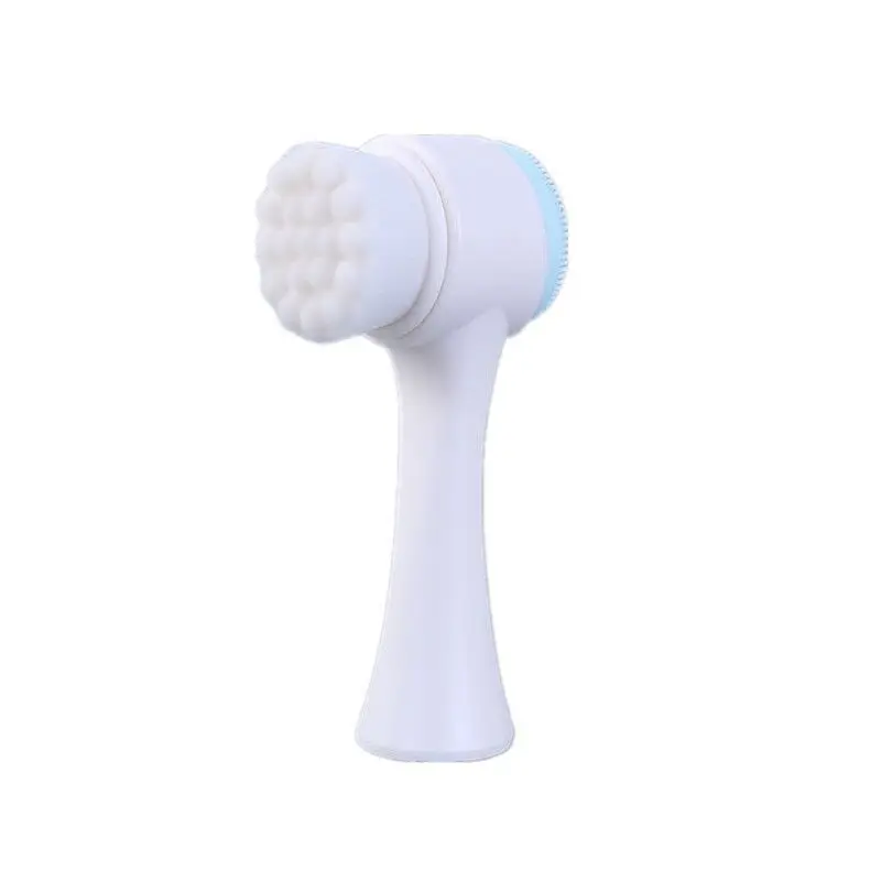 Face Cleaning Massage Brushes Face Wash Product Skin Care Tool Silicone 2-in-1 Facial Cleansing Brush Exfoliate Massage