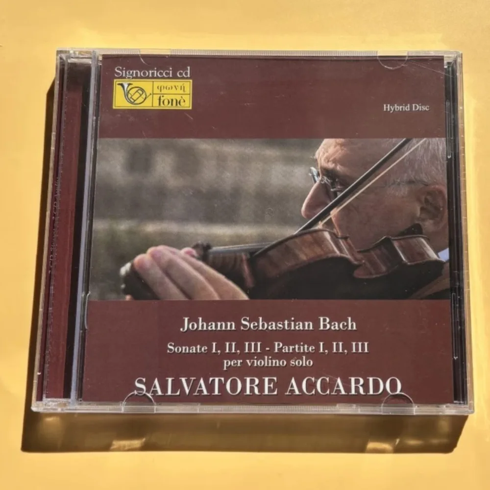 Accardo Bach Sonatas y Partitas para Violín Solo 2CD Colección de Música Clásica Occidental