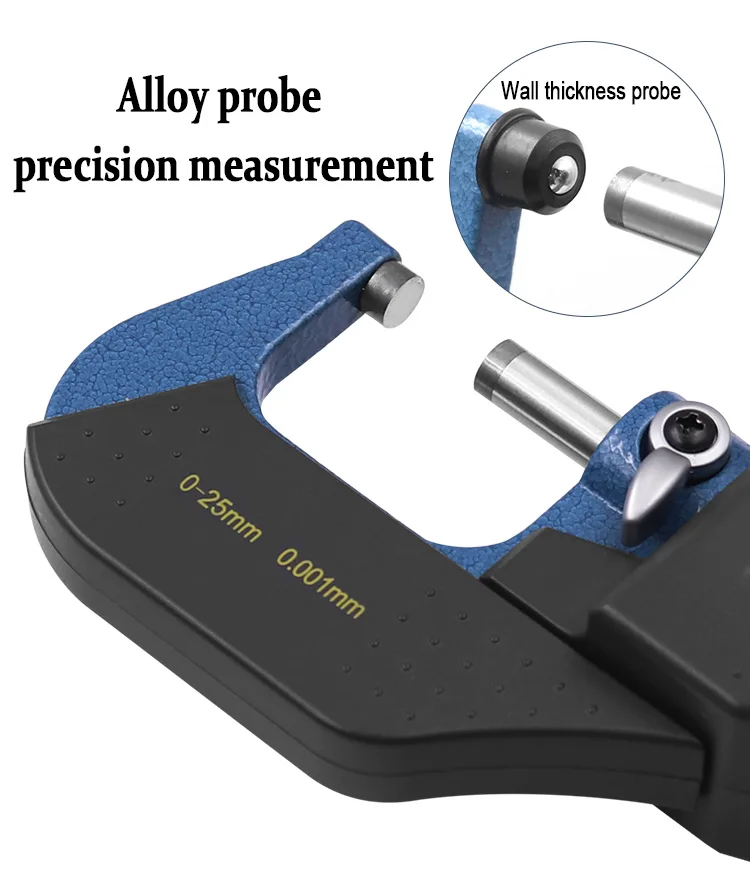 0-25mm 0.001mm Steel Electronic Outside Digital Micrometer Screw Large LCD Screen Digital Vernier Micrometer Caliper Gauge