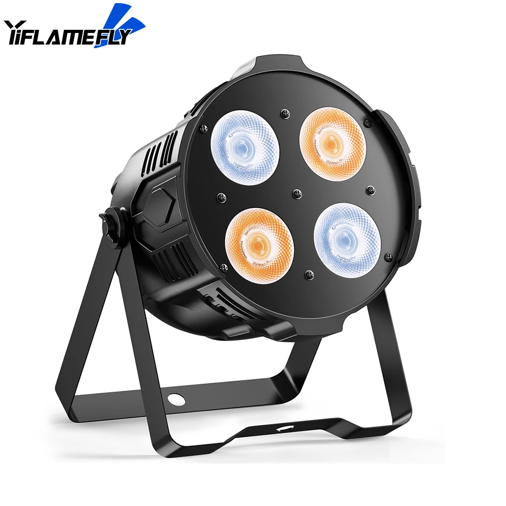 200W LED COB Stage Light High Brightness DJ Light White&Warm White Beam Flat Par Light Bar DMX512 for Church Wedding Theater