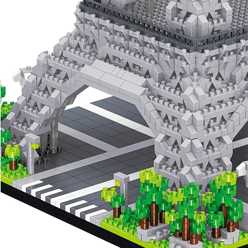 1890 Pieces of World-Famous Building Eiffel Tower Building Block Set, Halloween, Christmas, and Thanksgiving Gifts view 2