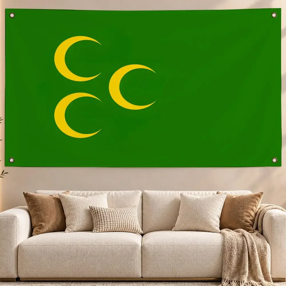 Coat of Arms of the Ottoman Empire Flags Aesthetic Wall Hanging Flag Banner Bedroom Living Room Home Decor Large HD