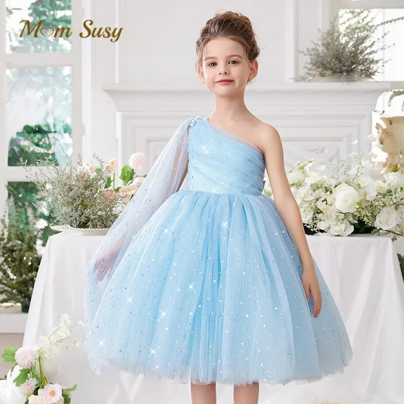 

Baby Girl Princess Off Shoulder Sequins Tutu Dress Toddler Child Tulle Vestido Summer Party Pageant Birthday Baby Clothes 2-10Y
