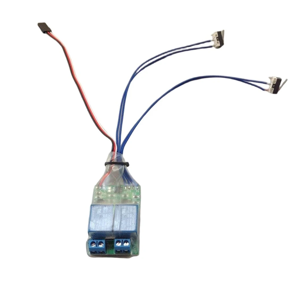 

Brushed Motor Forward/Reverse Controller Relay 10A Max Dual Limit Switch for Fishing Reel Winch 5-12V High Voltage Receiver