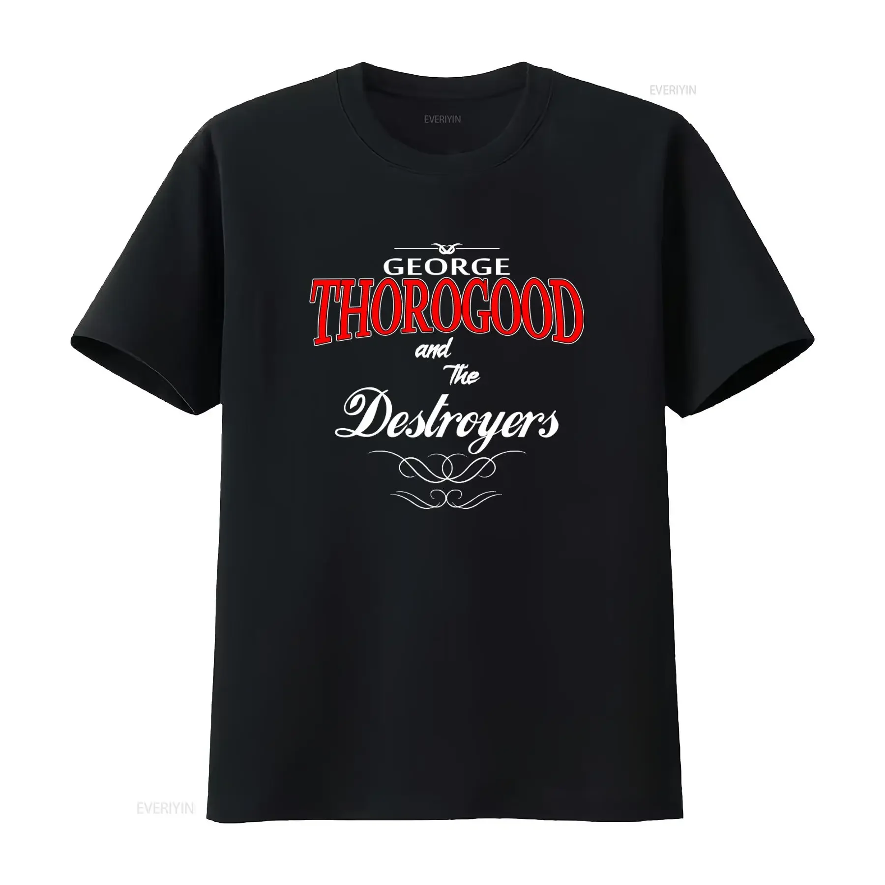 George Thorogood And The Destroyers Rock Band T shirt Stylish Roll PB7F vintage Washed Comfortable Breathable fashion graphic