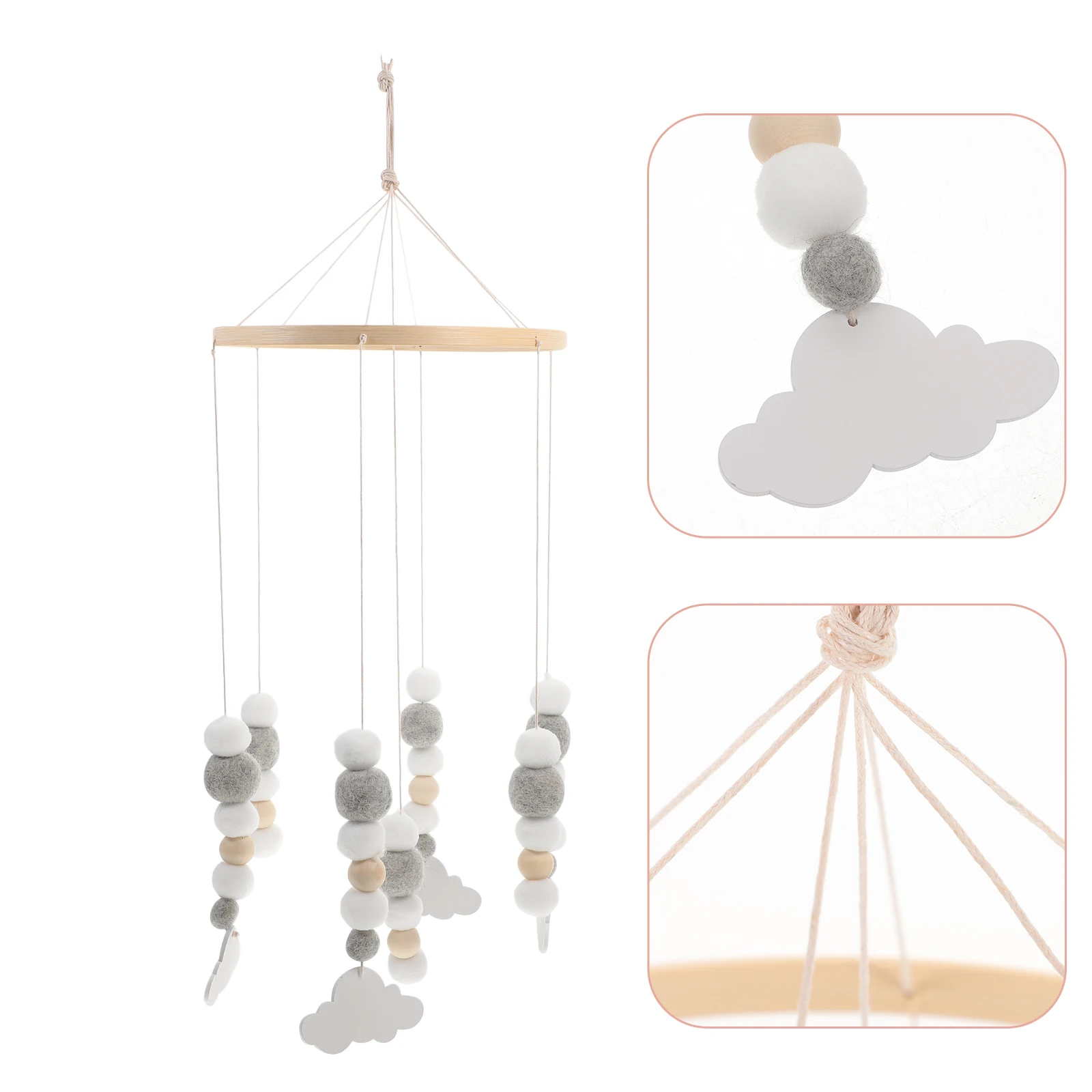 Bohemian Bed Bell Sound Crib Decor Mobile Felt Decorate Hanging Decoration Nursery Charming Baby Multiple Feature